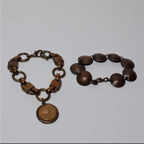 Bundle Of 2 Copper Cent Fashion Bracelets - Picture 2 of 3
